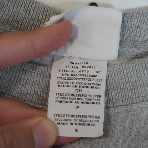 Champion Reverse Weave Sweatshirt Gray Crew‎ Neck Pullover Small Menswear - Picture 6 of 6